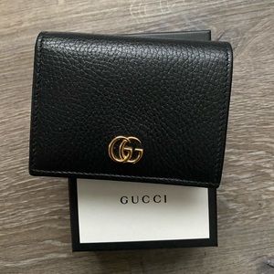 Gucci Leather Card Case Wallet